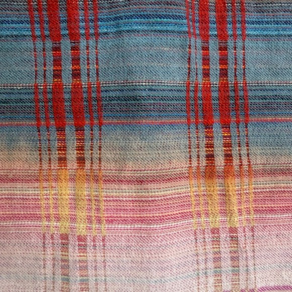 Aratta Silent Journey Flannel Shirt Jacket Patched Boho Grunge Ombre Bohemian - Picture 11 of 14